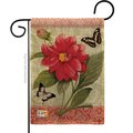 Gardencontrol 13 x 18.5 in. Double Dahlia Burlap Spring Floral Impressions Decorative Vertical Sided Garden Flag GA1486139